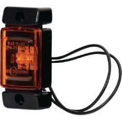 Žymeklis LED, stačiakampis, 12/24V, gintaras, užsukamas, 72x32mm, Waś 1400690840