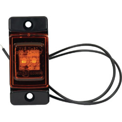 Žymeklis LED, stačiakampis, 12/24V, gintaras, užsukamas, 72x32mm, Waś 1400690840