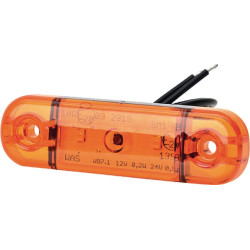 Žymeklis LED, stačiakampis, 12/24V, gintaras, užsukamas, 84x24mm, 3 šviesos diodai, Waś 1400300708