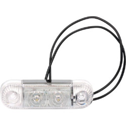 Žymeklis LED, stačiakampis, 12/24V, baltas, užsukamas, 84x24x25mm, Waś 1400690800