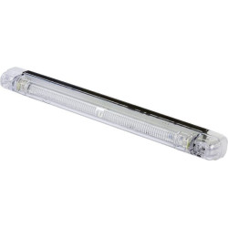 Žymeklis LED, stačiakampis, 12/24V, skaidrus, užsukamas, 246x20x40mm, Waś 14003000180