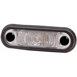 Šviesos diodas, 0,50 W, stačiakampis, 12/24 V, baltas, užsukamas, 79x1 LED, Hella 2PF959590202