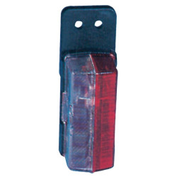 Stačiakampis žymeklis, 12/24V, raudona/balta, užsukamas, 122x37x43mm, Jokon 120007010