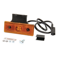 Šviesos diodas, žymeklis, stačiakampis, 12/24 V, oranžinis, užsukamas, 120x43x48mm 6SU12044GLB50