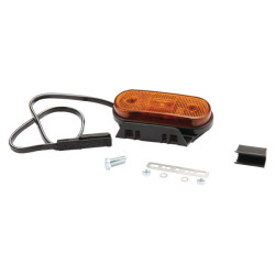Žymeklis LED, stačiakampis, 12/24V, oranžinis, užsukamas, 119x35x46mm 6SU11935GLB50