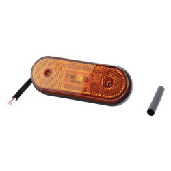 Žymeklis LED, stačiakampis, 12/24V, oranžinis, užsukamas, 119x35x46mm 6SU11935GL