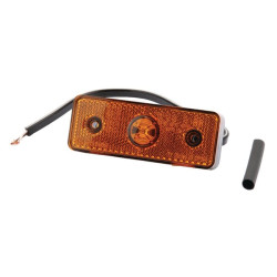 Žymeklis LED, stačiakampis, 12/24V, oranžinis, užsukamas, 104x32x40mm 6SU10432GL