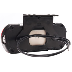 Žymeklis LED, raudonas, stačiakampis, 12-24V, 133,8x53x25mm,"SAFETY LINE", Kramp LA30081