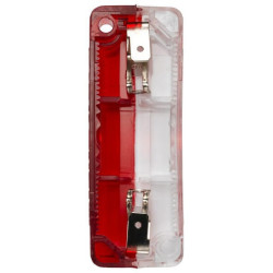 Žymeklis 5W, stačiakampis, 12V, raudona/balta, užsukamas, Hella 2TJ003168151