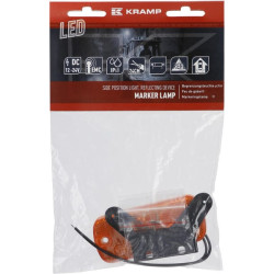 Žymeklis LED, stačiakampis, 12-24V, 105,4x45x11,8 mm, Kramp LA30104
