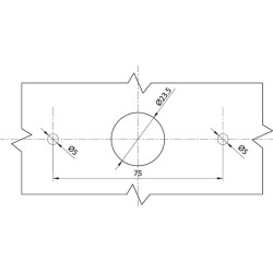 Žymeklis LED, stačiakampis, 12-24V, 106x46x23mm, Kramp LA30141