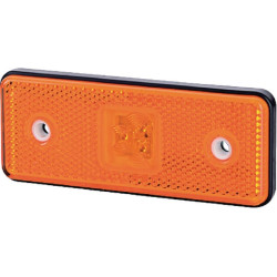 Šviesos diodas, 0,4 / 0,7 W, stačiakampis, 12/24 V, oranžinis, 112x45x11 mm, 3 šviesos diodai, gopart LA35053