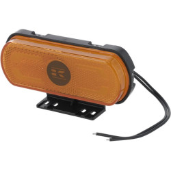 Žymeklis LED, oranžinis, stačiakampis, 12-24V, 133,8x53x25mm "SAFETY LINE", Kramp logotipas LA30172