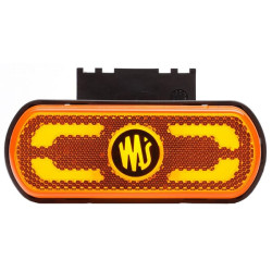 Žymeklis LED, gintaro spalvos, stačiakampis, 12-24V, 133,8x53x25mm "SAFETY LINE", Kramp LA30082