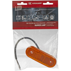 Žymeklis LED, stačiakampis, 12-24V, 114x40x25mm, Kramp LA30119