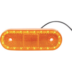 Žymeklis LED, stačiakampis, 12-24V, 114x40x25mm, Kramp LA30119