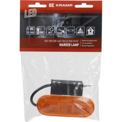 Žymeklis LED, stačiakampis, 12-24V, 114x40x25mm, Kramp LA30118