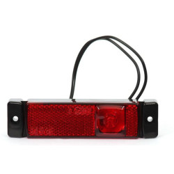 Žymeklis LED, stačiakampis, 12-24V, 130x32x20mm, Kramp LA30144