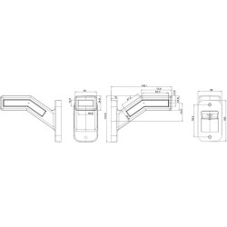Žymeklis LH LED, 12-24V, 146,1x58x110,6 mm, Kramp LA30162