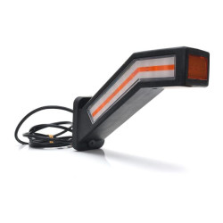 Daugiafunkcinis galinis šviesos diodas, kairysis, raudona/oranžinė/balta, 12-24V, 238x181x72mm LA30070L