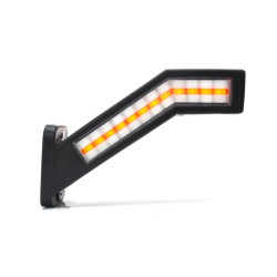 Daugiafunkcinis galinis šviesos diodas, kairysis, raudona/oranžinė/balta, 12-24V, 238x181x72mm LA30070L