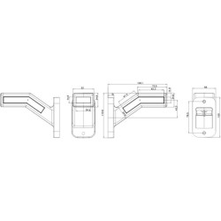 Žymeklis RH LED, 12-24V, 146,1x58x110,6mm, Kramp LA30161