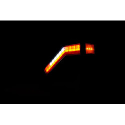 Daugiafunkcis galinis žibintas LED, dešinė, raudona/oranžinė/balta, 12-24V, 238x181x72mm LA30070R