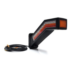 Daugiafunkcis galinis žibintas LED, dešinė, raudona/oranžinė/balta, 12-24V, 238x181x72mm LA30070R