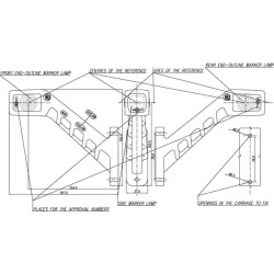 Žymeklis RH LED, 12-24V, 165x187x37mm, Kramp LA30013