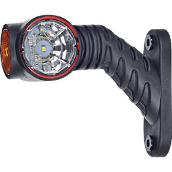 Žymeklis RH LED, 0.7/1.4W, 12/24V, balta/oranžinė/raudona, 110x55x125mm, 3 šviesos diodai, Kramp LA30017