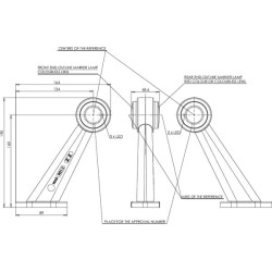 Žymeklis LH LED, 12-24V, 190x164x48.6mm, Kramp LA30006