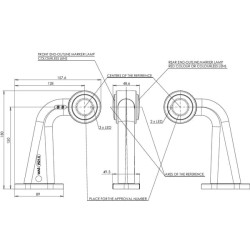 Žymeklis LH LED, 12-24V, 180x157,6x48,6 mm, Kramp LA30004