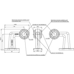Žymeklis RH LED, 12-24V, 125,5x148,5x48,6 mm, Kramp LA30007