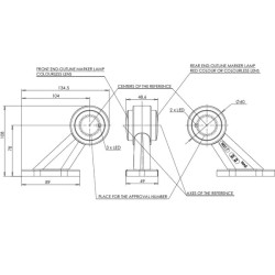 Žymeklis RH LED, 12-24V, 108x134.5x48.6mm, Kramp LA30001