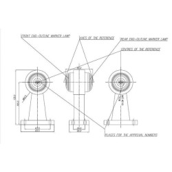Žymeklis 12/24V, 135x83.5x68mm, gopart LA35002