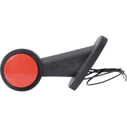 Žymeklis RH LED, apvalus, 12/24V, balta/raudona, užsukamas, 108x135mm, Waś 1400300777P