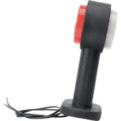 Šviesos diodas, apvalus, 12/24 V, baltas/raudonas, užsukamas, 135xWaś 1400300776