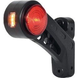 Žymeklis LH LED, apvalus, 12/24V, gintarinė/raudona/balta, užsukamas, 131mm, Waś 1400300581