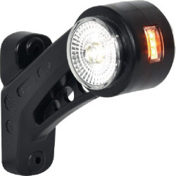 Žymeklis LH LED, apvalus, 12/24V, gintarinė/raudona/balta, užsukamas, 131mm, Waś 1400300581