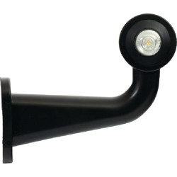 Žymeklis RH LED, apvalus, 12/24V, raudonas/skaidrus, užsukamas, 155x68x181mm, Waś 1400300010