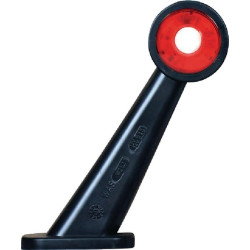 Žymeklis LH LED, apvalus, 12/24V, raudonas/skaidrus, užsukamas, 190x89x164mm, Waś 1400300063