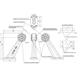 Žymeklis LH LED, apvalus, 12/24V, raudonas/skaidrus, užsukamas, 190x89x164mm, Waś 1400300063