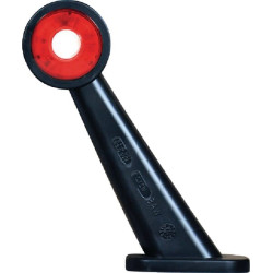 Žymeklis RH LED, apvalus, 12/24V, raudonas/skaidrus, užsukamas, 190x89x164mm, Waś 1400300062