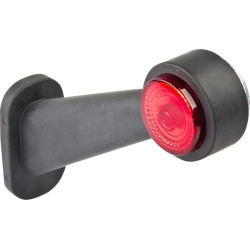 Žymeklis RH LED, apvalus, 12/24V, raudonas/skaidrus, užsukamas, 156x170mm, Waś 1400300295BCP