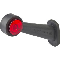 Žymeklis LH LED, apvalus, 12/24V, raudonas/skaidrus, užsukamas, 156x170mm, Waś 1400300295BCL