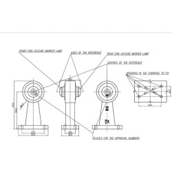 Žymeklis LH LED, apvalus, 12/24V, raudonas/skaidrus, užsukamas, 83x68x135mm, Waś 1400300031