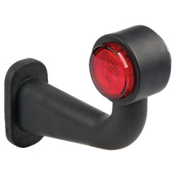 Žymeklis RH LED, apvalus, 12/24V, raudonas/skaidrus, užsukamas, 180x158mm, Waś 14006804990