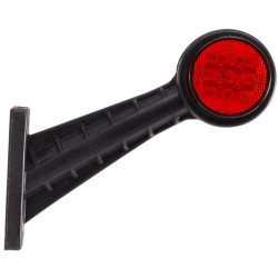 Žymeklis RH LED, apvalus, 12/24V, raudona/balta, užsukamas, 142,5x45x160 mm, 8 šviesos diodai, Hella ValueFit 2XS357004041