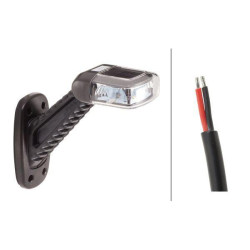 Žymeklis RH LED, kvadratinis, 10/30V, baltas, užsukamas, 148,6x61,5x143,7 mm, 8 šviesos diodai, Hella ValueFit 2XS357007021