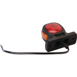 Žymeklis LED, apvalus, 12/24V, raudonas/gintaras/skaidrus, užsukamas, Britax L450110LMV